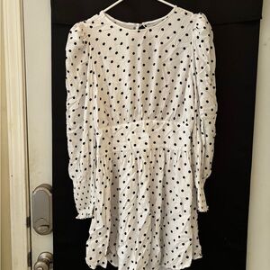 AFRM Kids Polka Dot Dress - White and Black